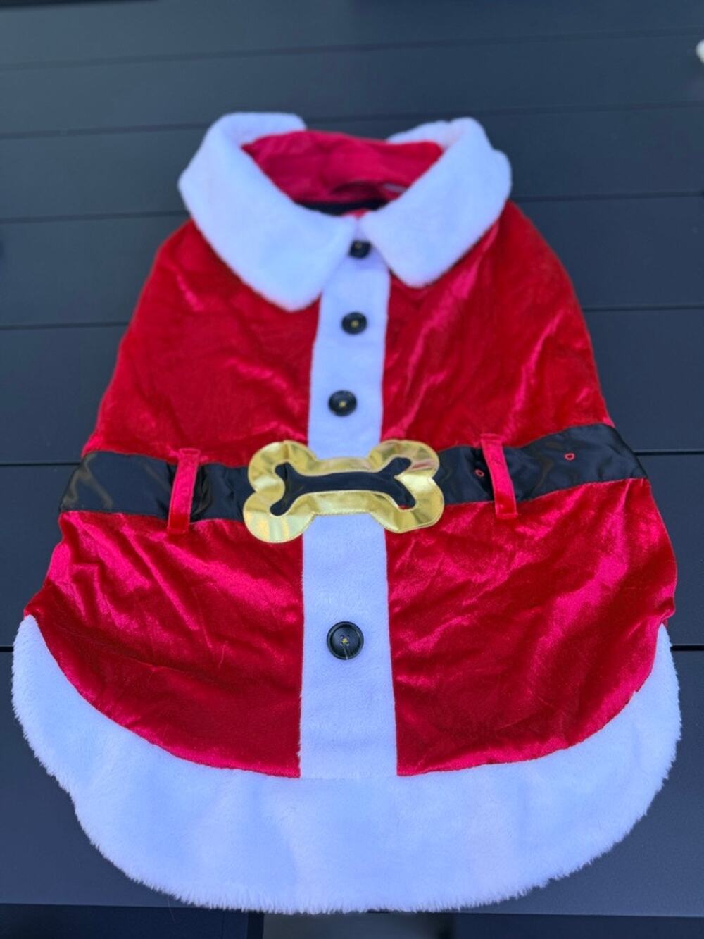 New Mr. Claus Dog Costume, Large